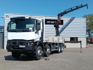 Renault C430 8x4 - HIAB 22TM Kraan, Kran, Crane -Climate Control -Remote Control TT 4917