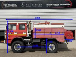 Renault M 210 Midliner 4x4 - 3.500 ltr watertank -Brandweer -Feuerwehr -Fire brigade -Telma Brake  - Expeditie - Camper  - Rolbeugel TT 4994
