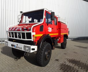 Mercedes-Benz Unimog 2150 L380 4x4 - Mercedes Benz (437), Doppelkabine, SIDES CCF4000 ltr. feuerwehr - fire brigade - brandweer, Pomp - Expeditievoertuig TT 3721