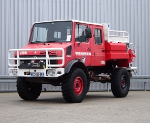 Mercedes-Benz Unimog U 1550 L 4x4 Unimog U1550 L (437) Mercedes Benz, Doppelkabine, SIDES CCF2000 ltr. - Expeditievoertuig, Camper TT 4057