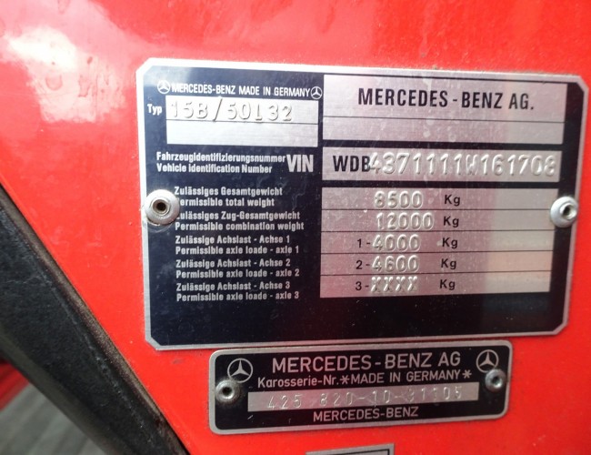 Mercedes-Benz Unimog U 1550 L 4x4 Unimog U1550 L (437) Mercedes Benz, Doppelkabine, SIDES CCF2000 ltr. - Expeditievoertuig, Camper TT 4057
