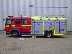 Mercedes-Benz Atego 1325 RHD - Crewcab, Doppelcabine - 1.400 ltr watertank - Feuerwehr, Fire brigade, More in Stock!! TT 4120