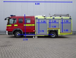 Mercedes-Benz Atego 1325 RHD - Crewcab, Doppelcabine - 1.400 ltr watertank - Feuerwehr, Fire brigade, More in Stock TT 4164