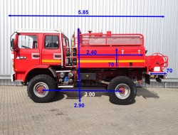 Renault M180 Midliner 4x4 -Feuerwehr, Fire brigade -4.000 ltr watertank - Expeditie, Camper TT 4220