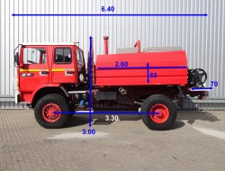 Renault Midliner M180 4x4 -Feuerwehr, Fire brigade -4.000 ltr watertank - Expeditie, Camper TT 4221