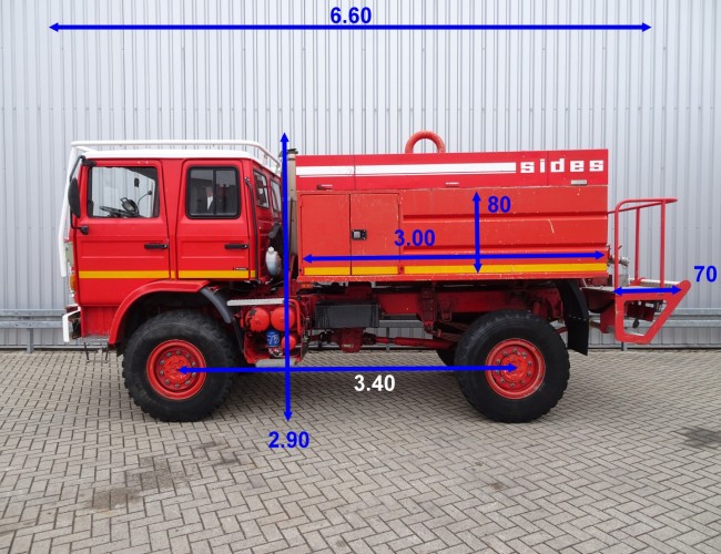 Renault Midliner M210 4x4 -Feuerwehr, Fire brigade -4.400 ltr watertank - Expeditie, Camper - 5,4 t. Lier, Winch TT 4227