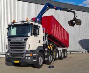 Scania R480 10x4 16TM Z Kraan, Crane, Kran - 30t. Haakarm, Hooklift, Abrolkipper - Manuel TT 4340