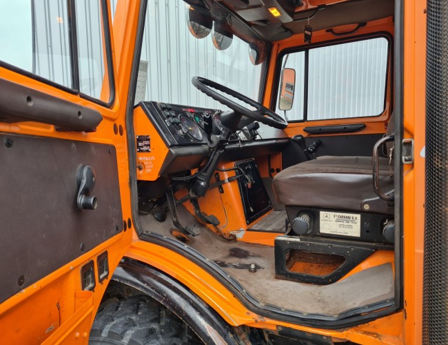 Unimog Mercedes Benz U 1200 4x4 Kipper, Tipper - Frontlader - Winterdienst, Winterschicht TT 4350