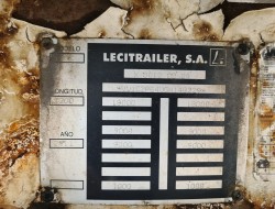 Lecitrailer RC2EDP 2 assige wipkar, trailer, plateau, machine TT 4354