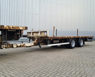 Lecitrailer RC2EDP 2 assige wipkar, trailer, plateau, machine TT 4354