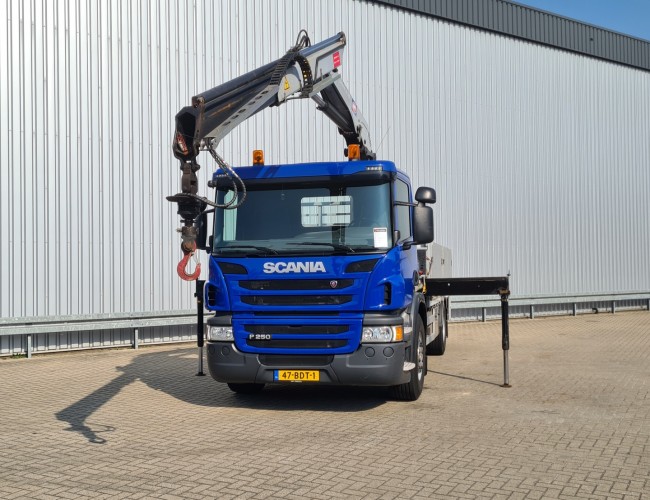 Scania P250 HMF 11TM Kraan, Crane, Kran, Euro 6, NL Truck! TT 4397