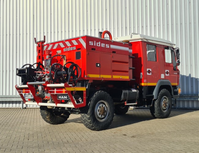 MAN LE 10.220 4x4 - 2.000 ltr watertank -Feuerwehr, Fire brigade - Expeditie, Camper TT 4402