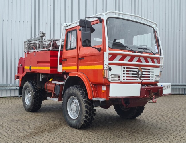 Renault M150 Midliner 4x4 -Feuerwehr, Fire brigade - 1.500 ltr watertank - Expeditie, Camper - 3,2 t. Lier, Winch TT 4406