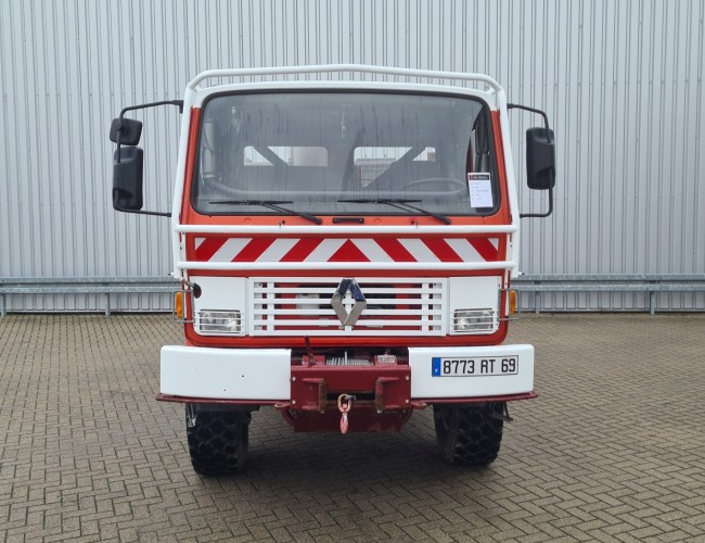 Renault M150 Midliner 4x4 -Feuerwehr, Fire brigade - 1.500 ltr watertank - Expeditie, Camper - 3,2 t. Lier, Winch TT 4406