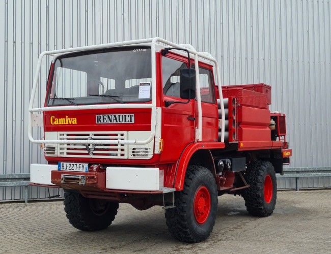 Renault 110 150 4x4 -Feuerwehr, Fire brigade - 1.500 ltr watertank - Expeditie, Camper - 5,4 t. Lier, Winch, Doppelcabin TT 4411