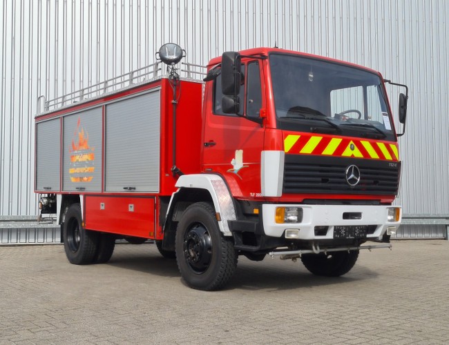 Mercedes-Benz 1124 AF 4x4 - 1.800 ltr water - 600 ltr Foam - Feuerwehr, Fire brigade - Expeditie, Camper TT 4434