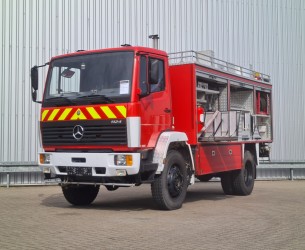 Mercedes-Benz 1124 AF 4x4 - 1.800 ltr water - 600 ltr Foam - Feuerwehr, Fire brigade - Expeditie, Camper TT 4434