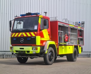 Mercedes-Benz 1124 AF 4x4 - 1.800 ltr water - 600 ltr Foam - Feuerwehr, Fire brigade - Expeditie, Camper TT 4435