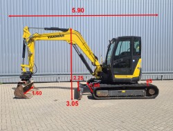 Yanmar VIO80-1A Minigraver, Midigraver, Kantelbak, Graafmachine, Digger, Excavator, Bagger TT 4494