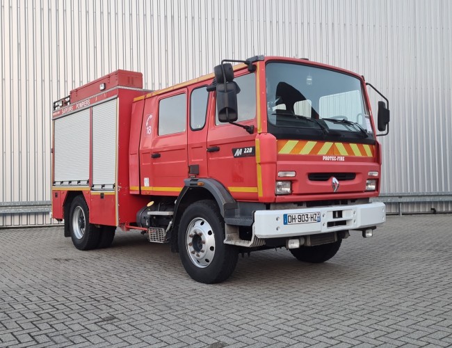 Renault Midliner M220 3.000 ltr water tank, Brandweer, Feuerwehr, Fire brigade - Dubble cabin, mannschaftskabine - pomp TT 4549