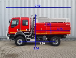 Renault Midlum 370 DCI 4x4- Brandweer, Feuerwehr, Fire - Doppelcabine - 4.000 ltr water - 500 ltr Foam TT 4568