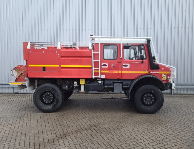 Mercedes-Benz Unimog U 5000 4x4 -(type 437.4) 4000 ltr. - Doppelkabine, Uberrollkafig - Expeditievoertuig, Camper TT 4570