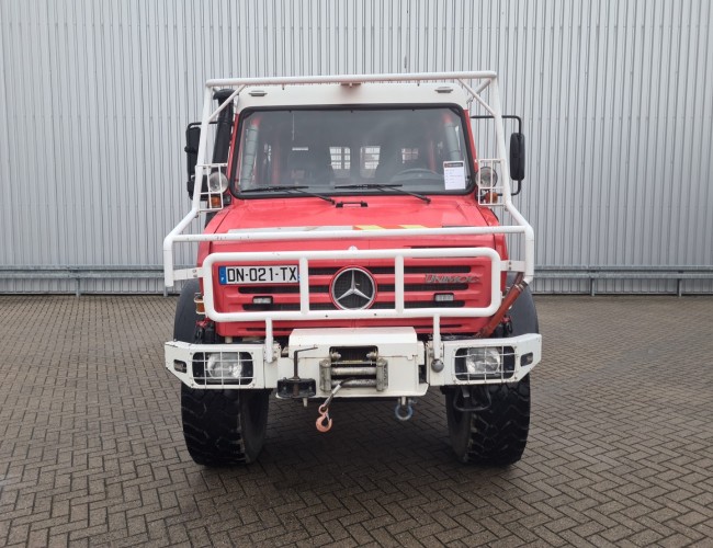 Mercedes-Benz Unimog U 5000 4x4 -(type 437.4) 4000 ltr. - Doppelkabine, Uberrollkafig - Expeditievoertuig, Camper TT 4570