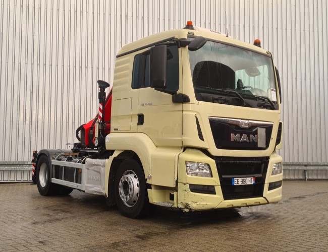 MAN TGS 18.400 BLS Fassi 19 tm Kraan, Crane, Kran, Grue - Euro 6 TT 4571