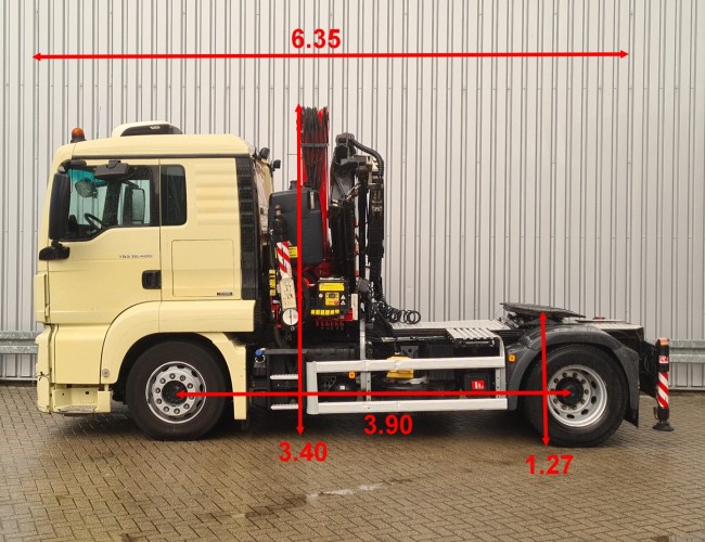 MAN TGS 18.400 BLS Fassi 19 tm Kraan, Crane, Kran, Grue - Euro 6 TT 4571