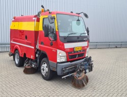 Mitsubishi Canter 7 C15 Brock SL140/2 Veegmachine,  Wegdekreiniger, Frontborstel, Kehrmachine TT 4576