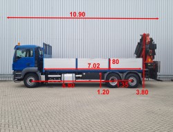 MAN TGA 26.440 6x2 - Palfinger 29TM Kraan, Jip -Kran, Crane, Grue TT 4587