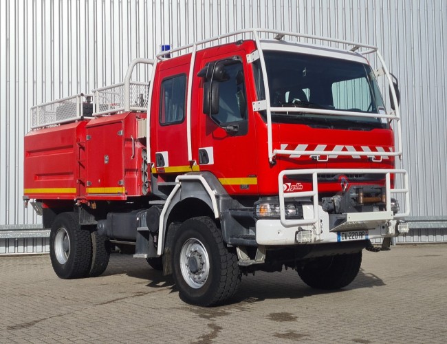 Renault Midlum 370 DCI 4x4- Brandweer, Kruipversnelling, Fire - Doppelcabine - 4.000 ltr water - 500 ltr Foam TT 4590