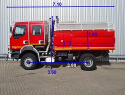 Renault Midlum 370 DCI 4x4- Brandweer, Kruipversnelling, Fire - Doppelcabine - 4.000 ltr water - 500 ltr Foam TT 4590