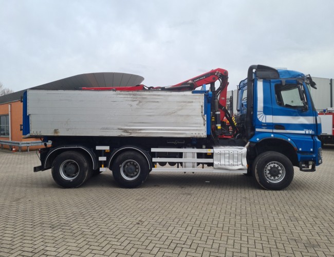 Mercedes-Benz Arocs 3342 6x6 - Palfinger 17TM Z Kraan, Epsilon, Cabineschade, Kipper, Euro 6 TT 4599