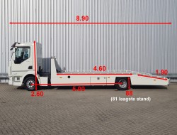 DAF LF 220 FA 5.400 kg. Lier, Winch, Winde - Autotransporter, oprijwagen, machinetransporter TT 4604