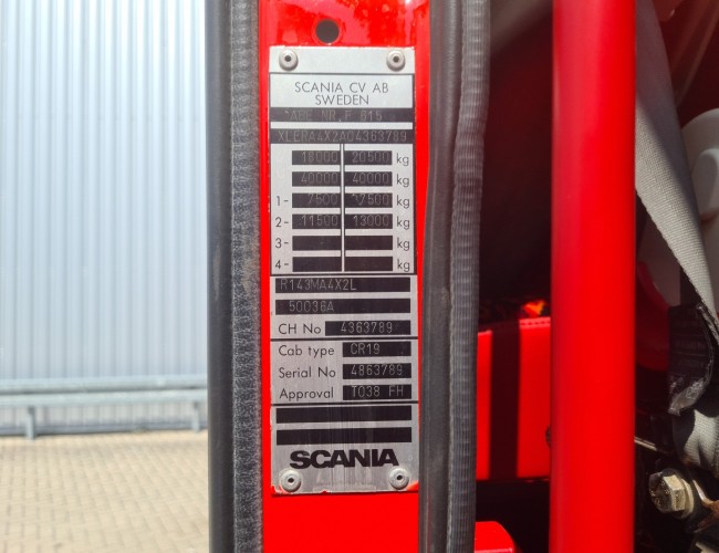 Scania R 143-500 M V8 - Streamline, Manuel, Airco, Retarder, Schuifschotel TT 4641