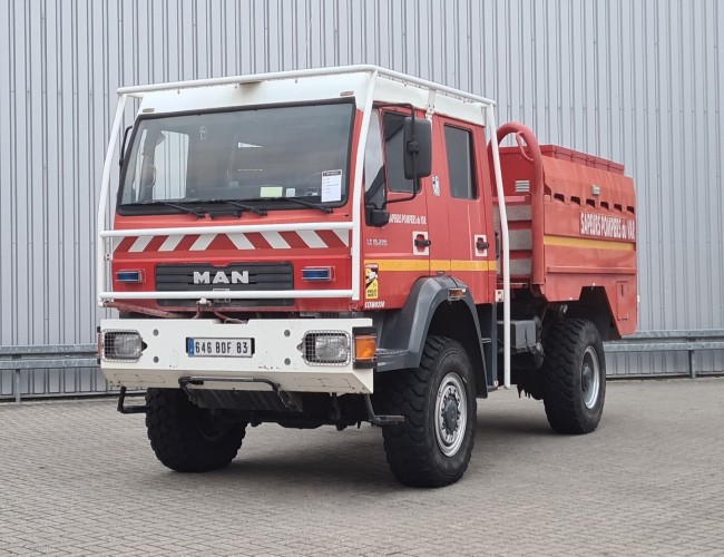 MAN LE 18.220 4x4- 4.000 ltr water - 200 ltr Foam -Brandweer, Feuerwehr, Fire - Doppelcabine TT 4691