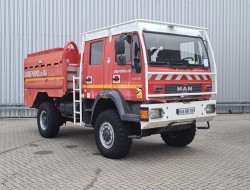 MAN LE 18.220 4x4- 4.000 ltr water - 200 ltr Foam -Brandweer, Feuerwehr, Fire - Doppelcabine TT 4691