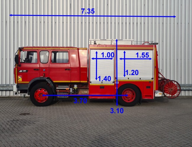 Renault M 210 Midliner 2.400 ltr watertank - Feuerwehr, Fire truck - Crewcab, Doppelcabine - Rescue TT 4694