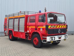 Renault G260 5.300 ltr water tank- 1.200 foam - pomp - Brandweer, Feuerwehr, Fire brigade - Dubble cabin, mannschaftskabine TT 4695