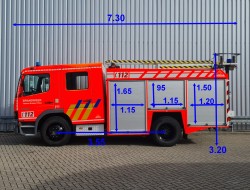 Mercedes-Benz Atego 1325 F 2.400 ltr watertank - Feuerwehr, Fire truck - Crewcab, Doppelcabine TT 4705
