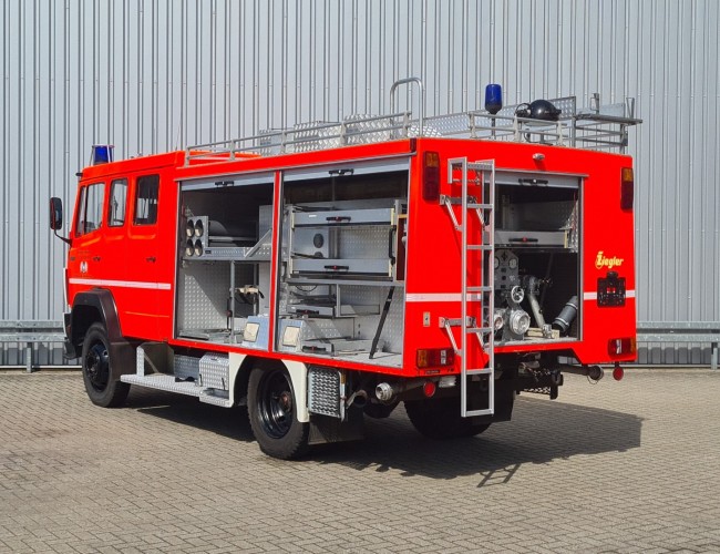 Mercedes-Benz 1120 AF 4x4 - 2.500 ltr watertank -Feuerwehr, Fire brigade- Crew Cab - Expeditie, Camper, Low Gear! TT 4724
