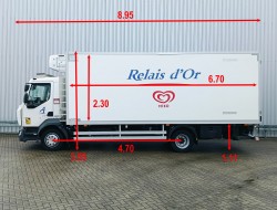 Renault D 210.12 Carrier Supra 850 MT, 2 Verdampers, Diepvries -30, Telma Rem - DHollandia Laadklep, LDW, Loadlift TT 4789