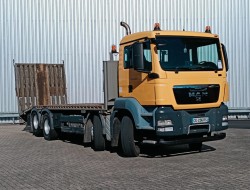 MAN TGS 35.360 8x2 - Machine transporter, Loading ramp, towing truck 6,2 T. winch TT 4824