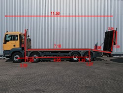MAN TGS 35.360 8x2 - Machine transporter, Loading ramp, towing truck 6,2 T. winch TT 4824
