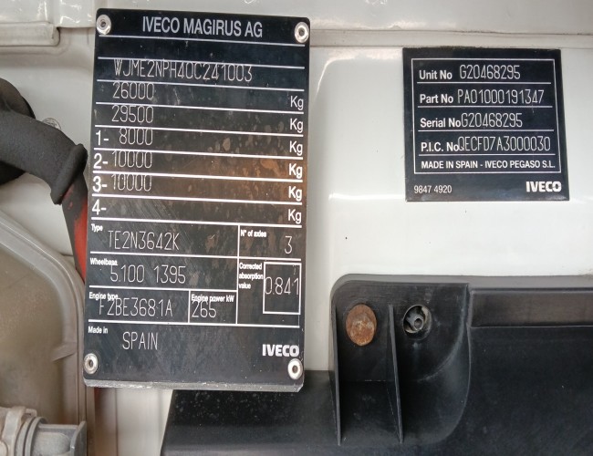Iveco Stralis 360 E26 EEV 6x2 - Retarder, Machine transporter, Oprijwagen, afsleepwagen 8,1 T. lier TT 4827