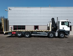 MAN TGS 35.360 8x2 - Hiab 16 TM Crane, Machine transporter, Loading ramp, recovery truck 7 T. winch TT 4829