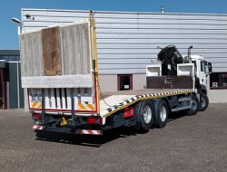 MAN TGS 35.360 8x2 - Hiab 16 TM Crane, Machine transporter, Loading ramp, recovery truck 7 T. winch TT 4829