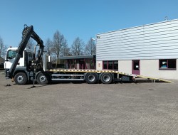 MAN TGS 35.360 8x2 - Hiab 16 TM Crane, Machine transporter, Loading ramp, recovery truck 7 T. winch TT 4829