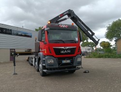 MAN TGS 35.360 8x2 - Hiab 16 TM Crane, Machine transporter, Loading ramp, recovery truck 6.2T. winch TT 4833